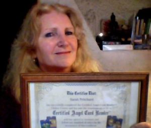 Sarah Barton, Doreen Virtue Certified Angel Card Reader